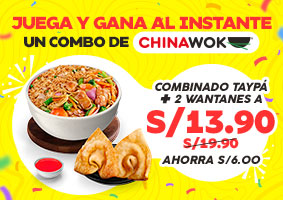 Promoción Juega y Gana al instante: La Tinka y Chinawok