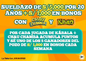 S/ 1,000 DE BONO CON CHAU CHAMBA