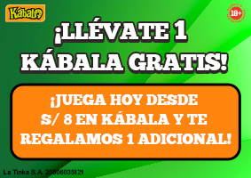Promoción 1 Kábala Gratis