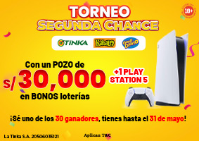 TORNEO SEGUNDA CHANCE CON TINKA, KÁBALA Y GANA DIARIO