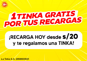 Promoción 1 Tinka por tus recargas