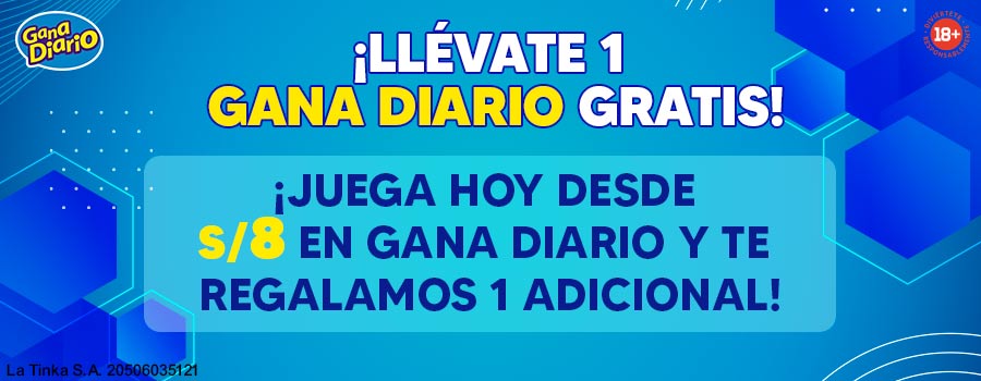 Promoción 1 Gana Diario Gratis