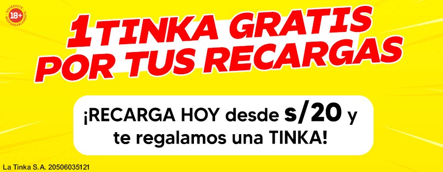 Promoción 1 Tinka por tus recargas
