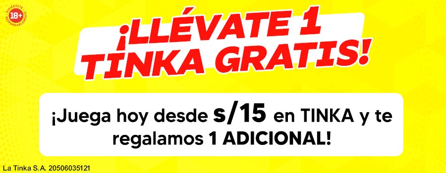 Promoción 1 Tinka Gratis